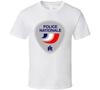 Francuski Narodowy Logo Policji Francja Koszulka