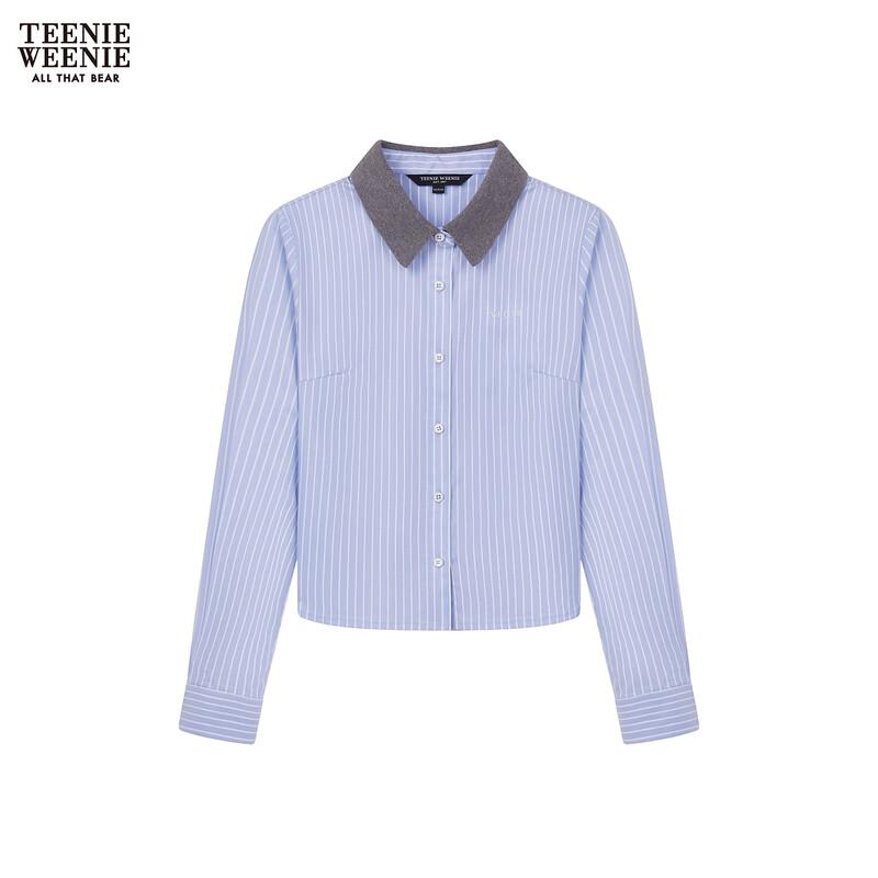 Teenie Weenie Women's Contrast Lapel Shirt