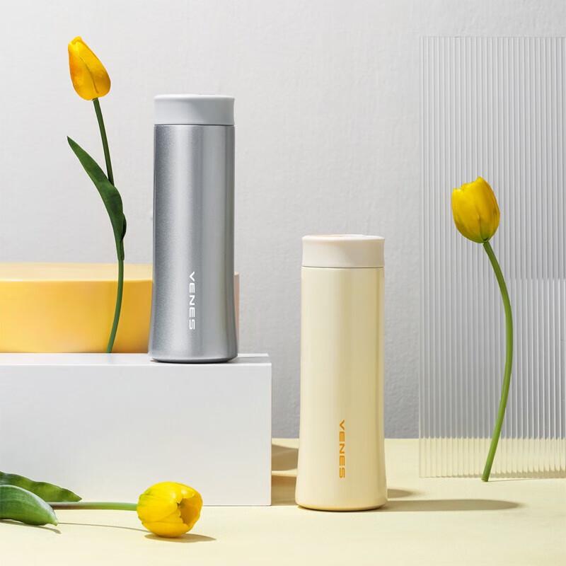 VENES 304 Stainless Steel Thermos Cup with Carrying Rope