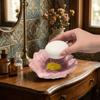 Exquisite Ceramic Soap Dish Petal Shaped Soap Tray Fashionable Soap Holder  Vanity