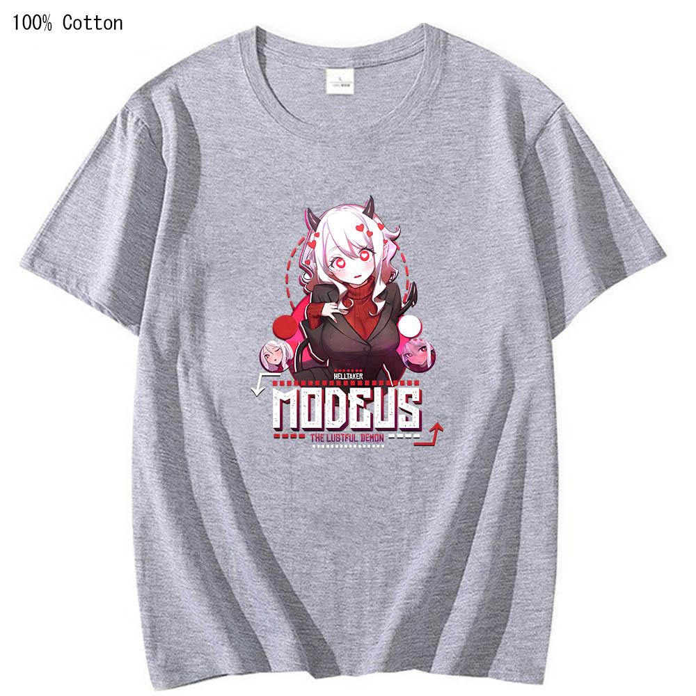 Helltaker Printed Graphic Cute T-shirts Funko Pop Manga Tshirt Soft 100% Cotton Men/women Tee-shirt Large Cartoon Anime Tshirts