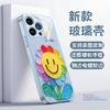 Three-dimensional Rainbow Sunflower Small Gold Sun Smile Text Apple 17PM Mobile Phone Case Fine Hole All-inclusive Protective Case