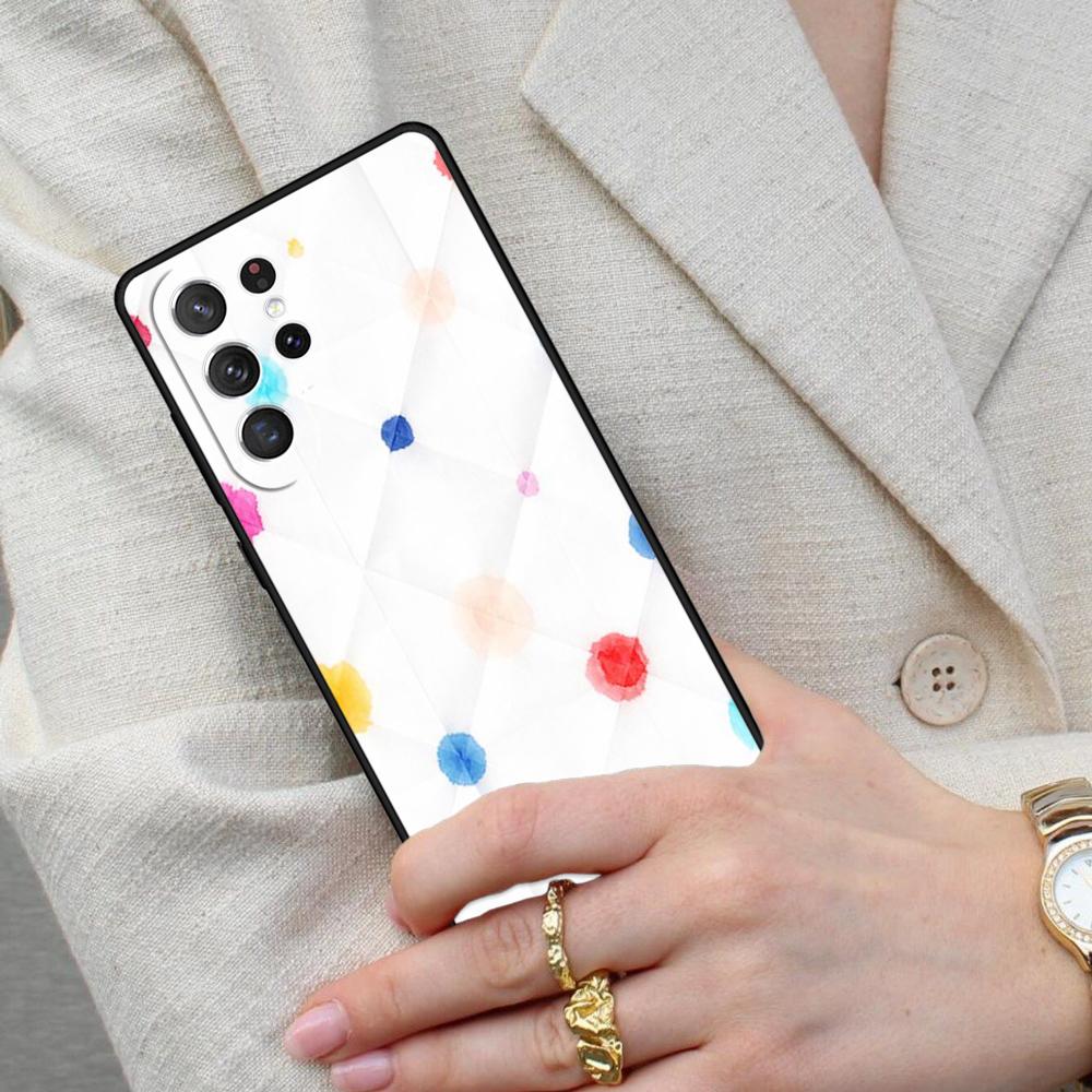 Polka dots Colorful Cell Phone Case for Samsung Galaxy S26 Ultra S25 S24 S23 S22 S21 S20 Note10 Cover