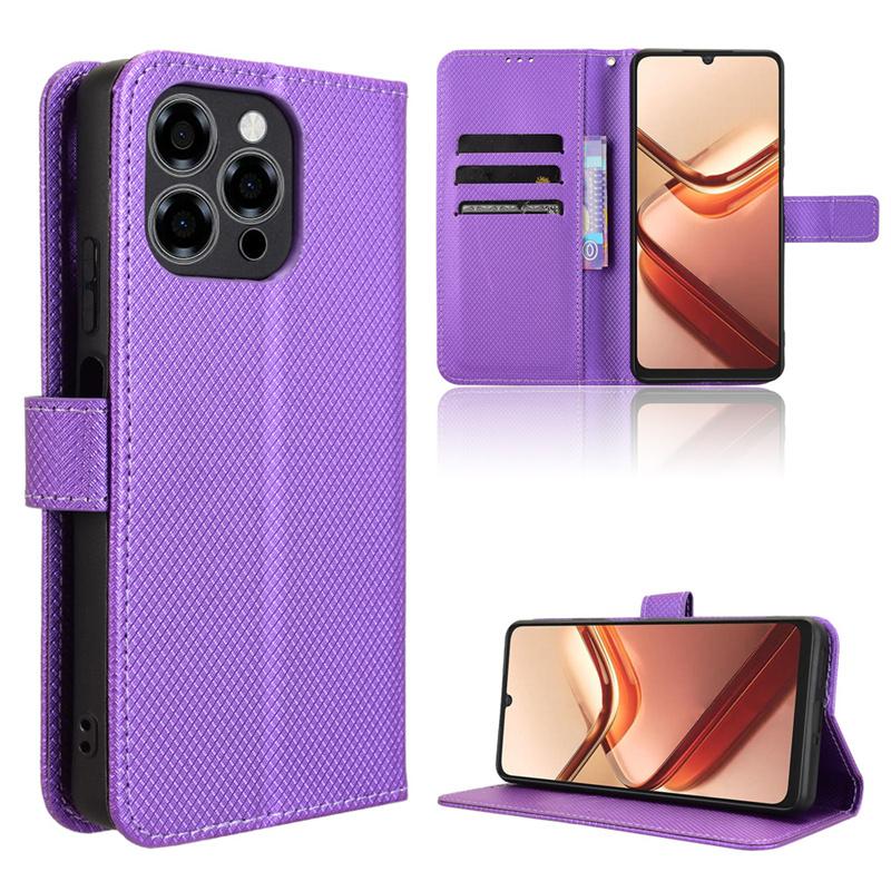 Funda Cartera de Cuero Lisa Tipo Libro con Tapa Magnética para Doogee Note 58 59 Note58 Note59 Pro Holder Capa Coque Fundas Shell