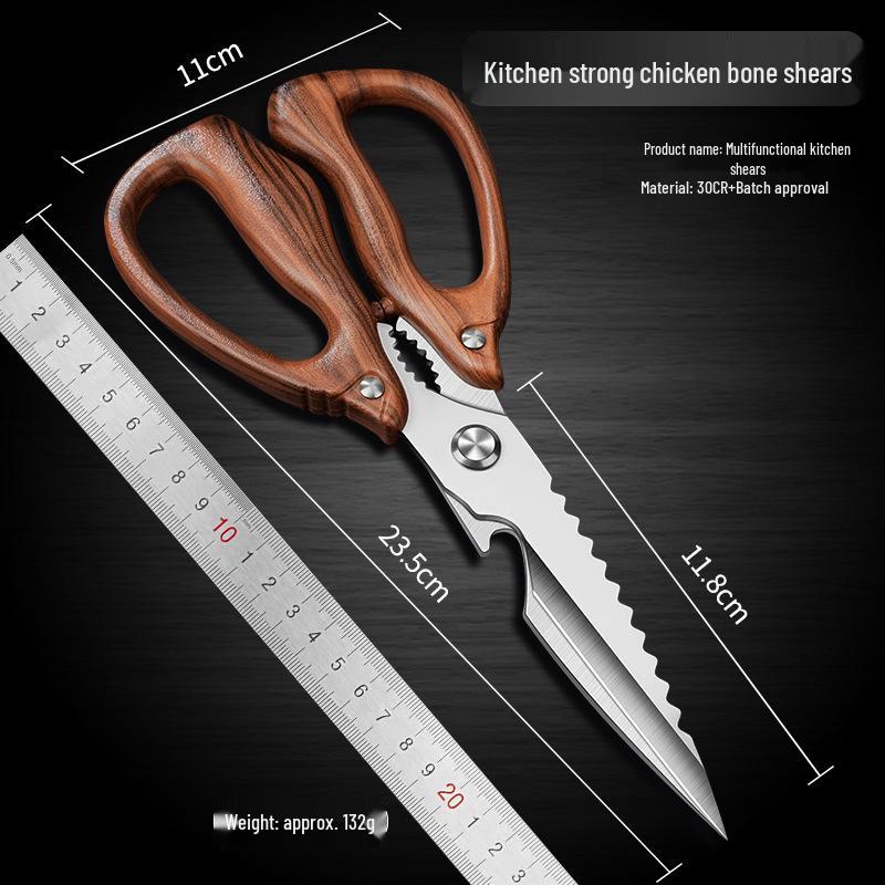 Durable Multi-Functional Kitchen Shears for Cutting Chicken, Duck, and Goose Bones