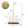 Figure-8 Glass Cup Incense Holder: Anti-Ash Meditation & Yoga Decor