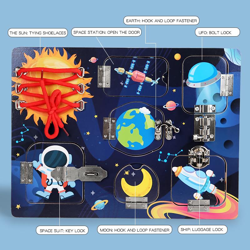 Neue Montessori Holzspielzeuge Acht Planeten Puzzle Erde Sonne Sonnensystem Planeten Planeten Kognition Lernspielzeug Kindergeschenke