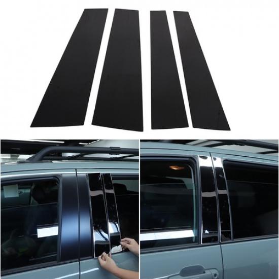 Black Pillar Posts Door Window Cover Kits For Toyota Tundra/Sequoia 2007-21