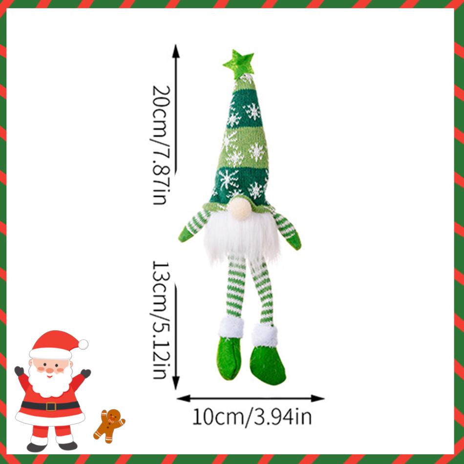 New Christmas Glowing Snowflake Knitted Doll with Battery - Gnome Decor, Atmosphere Lamp, Long-Lasting Power, Kids' Christmas