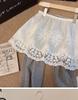 Korean High Waist Lace Mini Skirt - Women's Spring White Layered Design