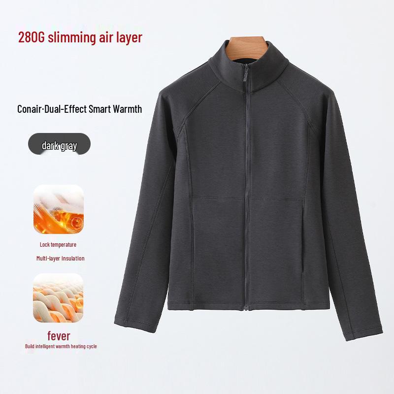 Lulu Women's Sand Wash Softshell Jacket: Brushed, Light Sport Long Sleeve with Stand Collar & Zipper for Autumn/Winter