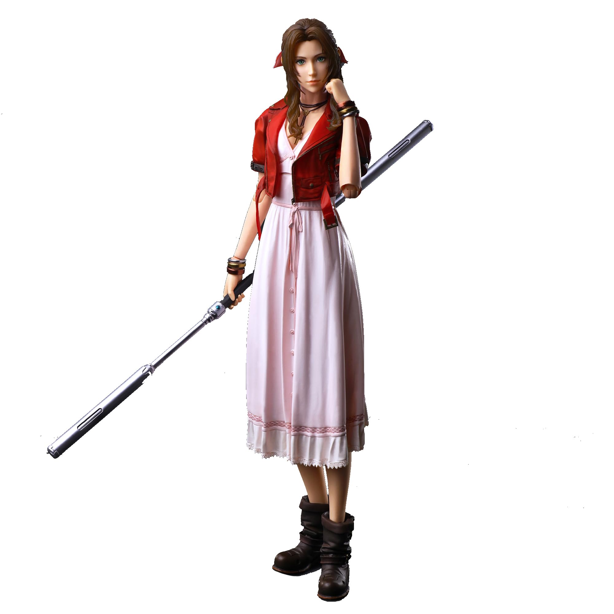 

Final Fantasy VII Remake PLAY ARTS Kai Aerith Gainsbourg Reverse PVC окрашенная подвижная фигурка розовый