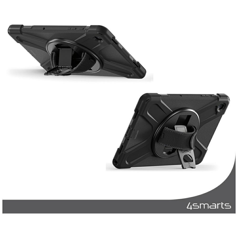 Pancerne Etui Z Uchwytem 4smarts Rugged  Case Grip Do Samsung Galaxy Tab S10 Lite / S10 FE / S9 FE / S9 / S8 / S7 Czarny