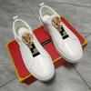Fashionable Versatile Casual Board Head Leather Suede Light High-end Feel Business White Leather Walking Shoes Loafers Sneakers