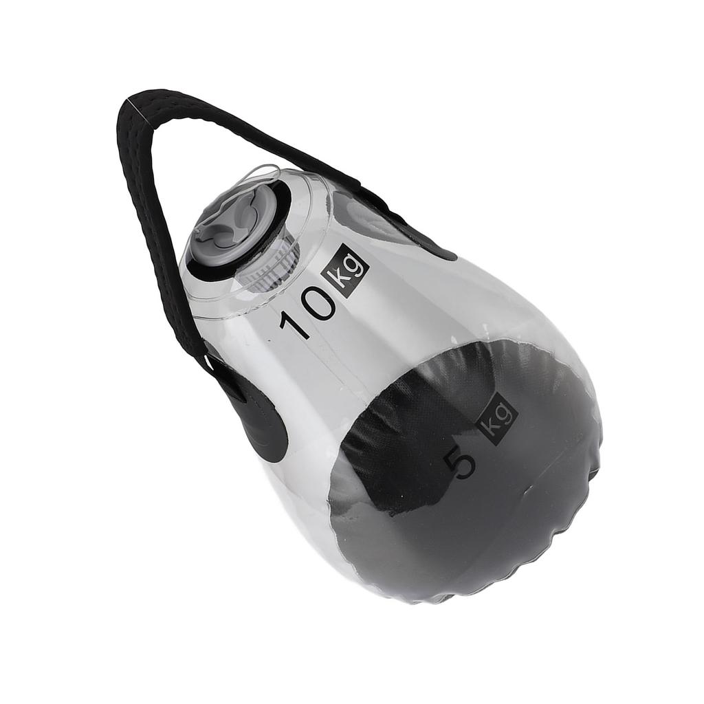 Inflatable Water Bag Dumbbell Transparent PVC Handheld Water Weight Bag for Home Gym Fitness Workout 10kg Capacity