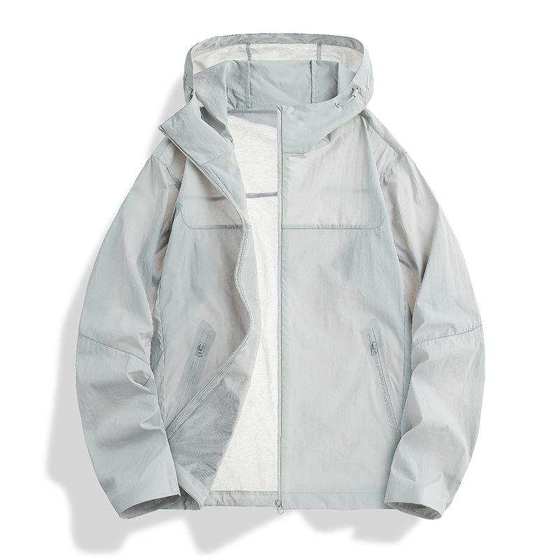 Mountain lightweight sunscreen clothing men's and women's summer waterproof sunscreen clothing cold silk cool outdoor skin clothing jacket
