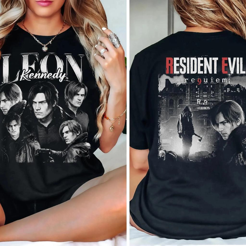 2026 Nové tričko Resident Evil Pánské a dámské Bavlna Letní oblečení Gotická móda Y2K Krátký rukáv Streetwear Unisex