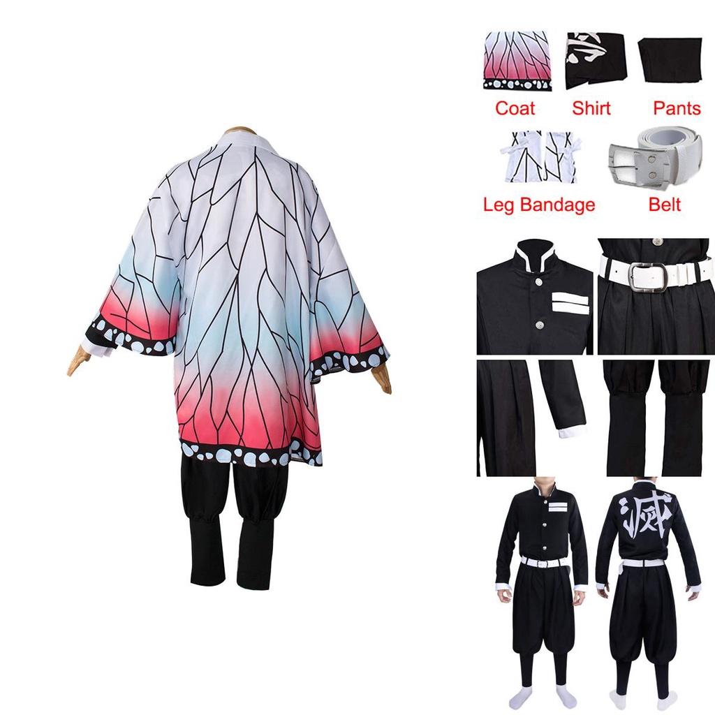 Demon Slayer Kimetsu No Yaiba Kochou Shinobu Cosplay Costume Robes For Enthusiasts