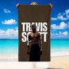 Quick Dry Beach Towel Travis Scott Pattern, Lightweight Absorbent Towel for Pool Beach Vacation Use