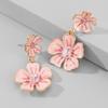 Simplistic and Cute Flower Oil Drop Earrings - Light and Comfortable Accessories
