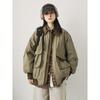 Japanese Retro Unisex Pilot Jacket - Multi-Pocket American Style Lapel Outerwear for Men & Women, Autumn/Winter