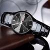 Wolis Waterproof Luminous Calendar Quartz Watch for Men & Women - Steel Band Business Couple Wristwatch