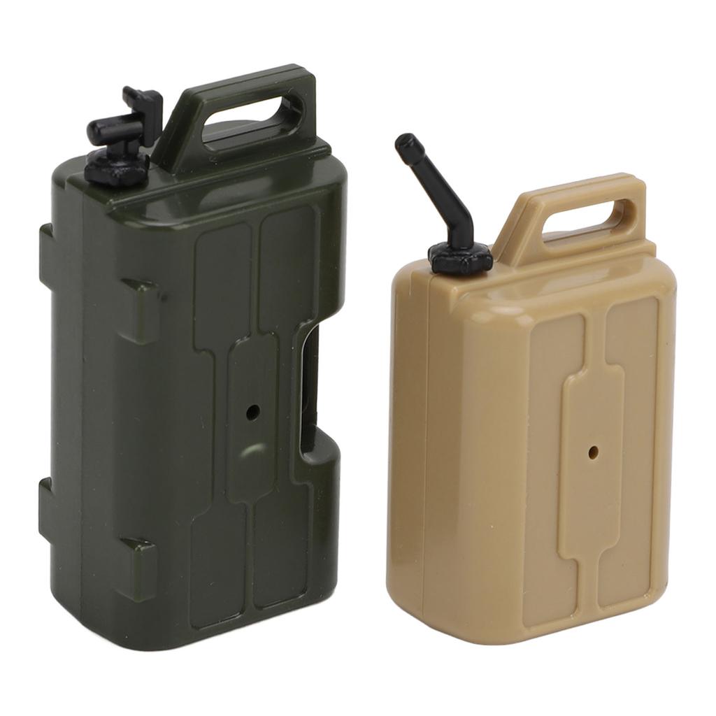 1 10 Scale RC Car Simulation Decoration Accessories Decorative Realistic RC Car Fuel Tank for SCX10 Yellow+Green