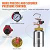 Spray Paint Pressure Pot Tank, 2L/0.5gal Lightweight Air Paint Pressure Pot, 1.8mm Nozzle Spray Paint Gun 3m Hoses for Home Decoration Architecture