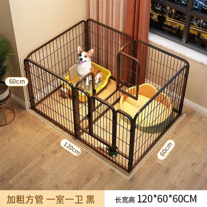 Recinto Gioco per Animali da Interno per Cani Piccoli Medi Casa Portatile per Cuccioli con Porta Gabbia in Metallo Ferro per Teddy Barriera Domestica Recinto per Cani