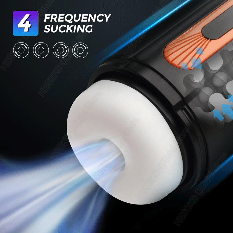 6in1 Automatic Telescopic Sucking Vibration Masturbators for Men Pussy Vaginas for Men Real Blowjob Sex Toys for Men