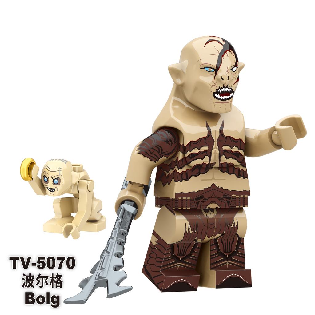 TV6409 Lord Rings Elves Orcs Army Dwarf Rohan Mini Action Toy Figures Building Blocks Assembly Toys for Kids Birthday Gift