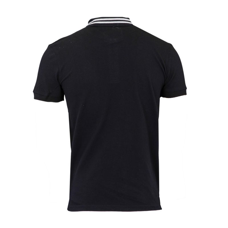 Men's Short-sleeved Polo Shirt with Logo and Piping BILL TORNADE