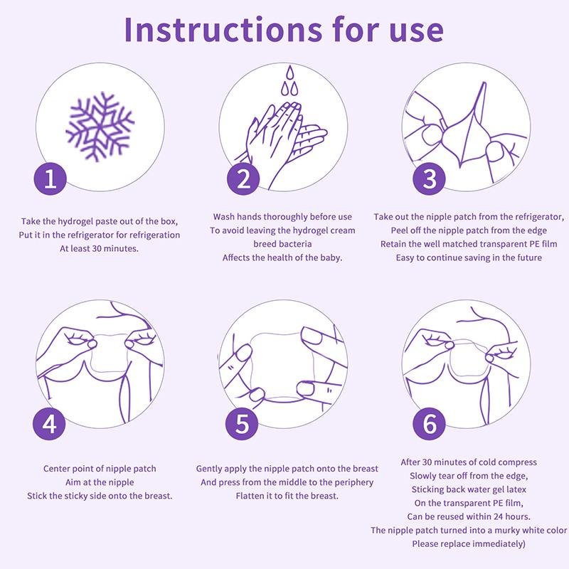 Breastfeeding Soothing Gel Pads With Lanolin Glycerin 10Pcs Nipple Pain Relieve Supplies For Newborn Mother Breast Feeding Pad