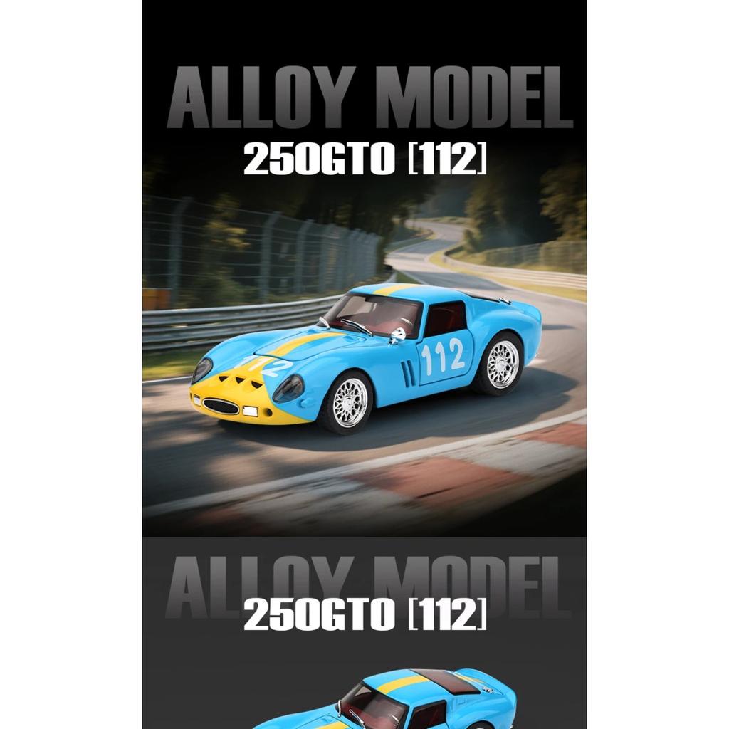 1/32 Ferrari 250 GTO Super Sportwagen Legierung Druckguss Metallmodell Klassisches Auto Spielzeug Mini GT Geschenk für Kinder Feine Verzierung Ausstellen Sammeln