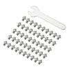 50PCS Stainless Steel Mountain Bike Pedal Screws - M4 Hex Anti-Slip Nails 8x6mm for Road/MTB Pedals (Durable Replacement Accessories)