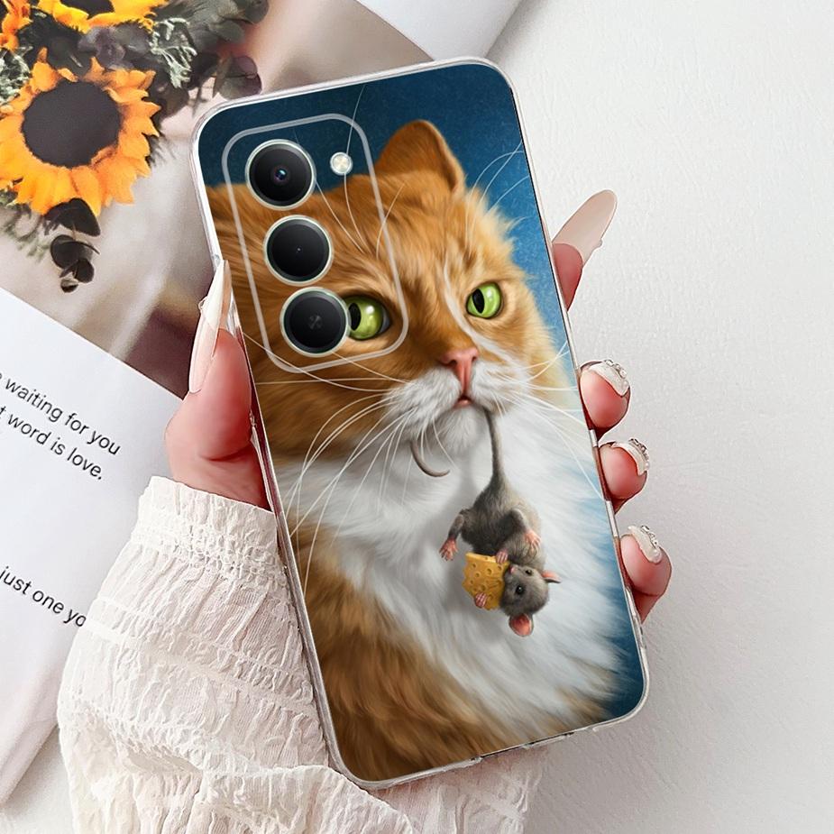 For Xiaomi Redmi 15 5G Case Cute Cat Luxury Painted Cover 6.9'' Soft Slim Phone Case For Xiaomi Redmi 15 Redmi15 4G Fundas Coque