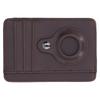 Tracking Device and Credit Card Wallet PU Anti Theft Swipe Card Storage Bag for Men Women Coffee