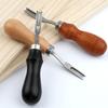 Stainless Steel Leather Shaver Edge Scraper Professional Leather Edger for Leather DIY