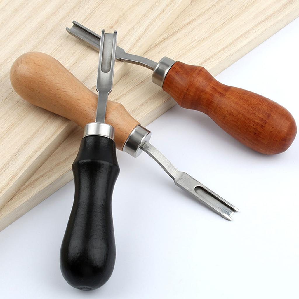 Stainless Steel Leather Shaver Edge Scraper Professional Leather Edger for Leather DIY