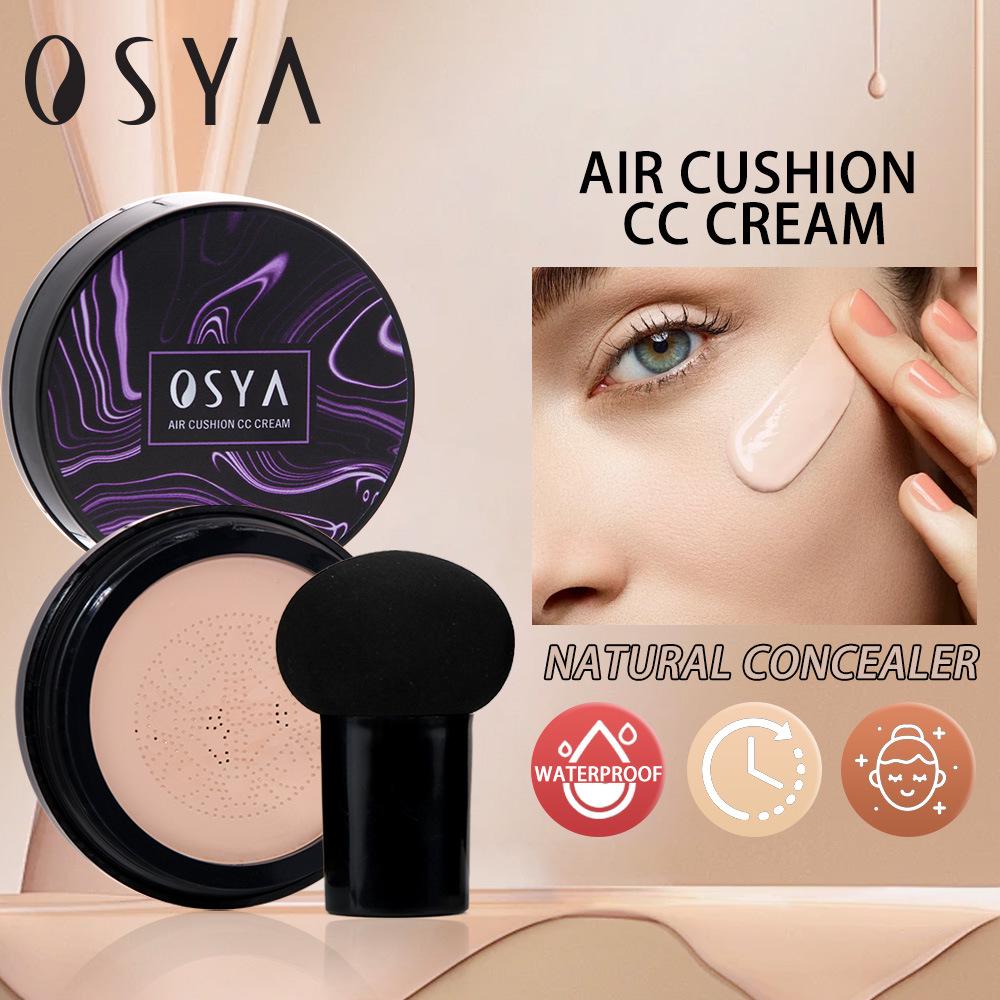 OSYA Cushion CC Cream: Lightweight, Brightening Concealer and Foundation for Natural Bare Makeup.