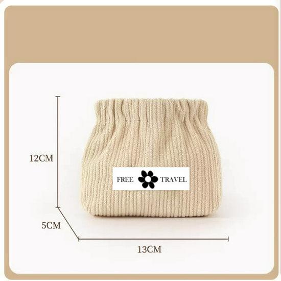 2023 Damen Cord Kordelzug Münzbörse & Kosmetiktasche