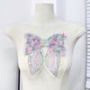 Hot-Selling Colorful Bow Clothing Applique With Jewelry Princess Dress Children'S Clothing Lace Embroidery Handmade Cloth Sticker Accessories