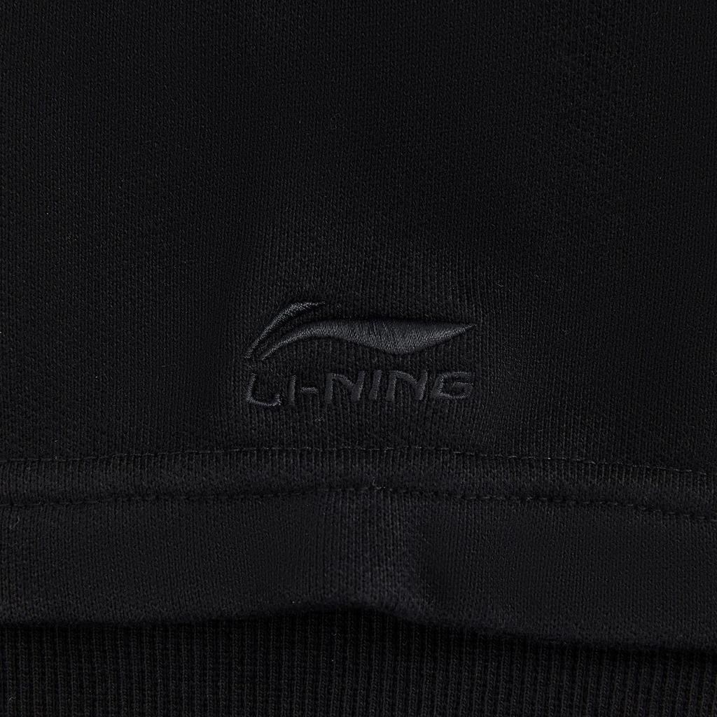 Li Ning Trendy Sports Series Hooded Pullover Loose Letter Sweatshirt Women sweatshirt AWDVE46-2