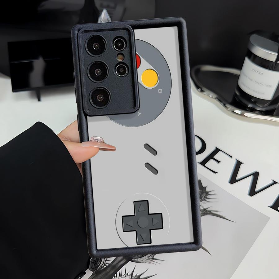 Retro Game Console Pattern Case for Samsung Galaxy S26 Ultra S25 S24 Plus S21 S24Ultra S23 FE S25 Edge S20FE S22 Phone Cover