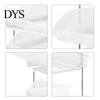 Vertical File Sorter Double Layer Desktop Storage Rack, Stackable Clear PP Organizer, Financial Document Space Saving Holder, for Office School