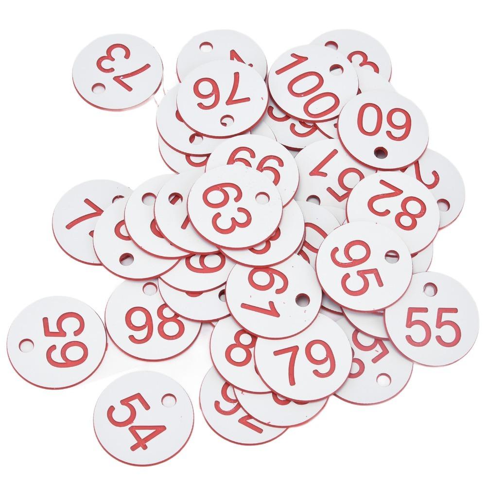 50Pcs With Hole Beehive Tag ABS Beekeeping Tag Portable Livestock Tag Beekeeping белый