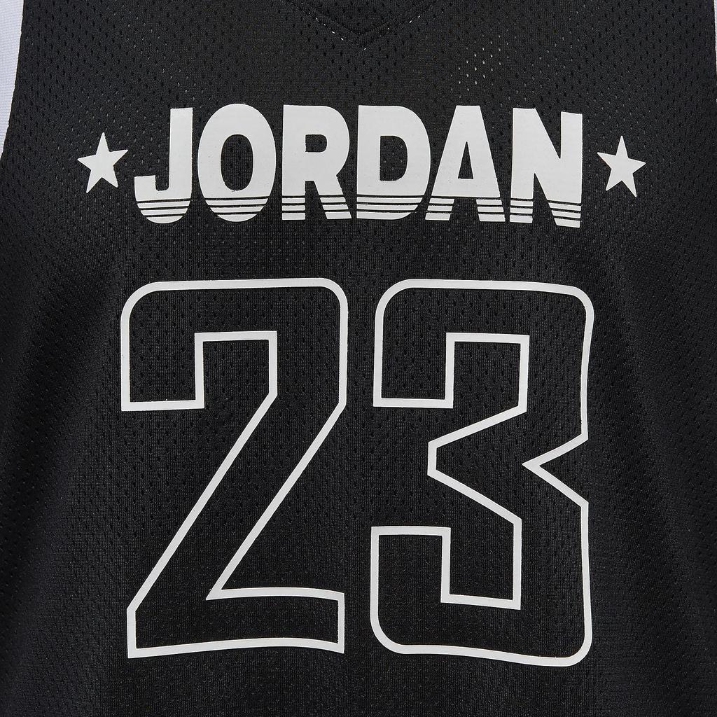 Jordan Ar 23 Letra Número Bloco de Cores Decote em V Respirável Casual Sem Mangas Regata Mulher tops Preto FN6688010