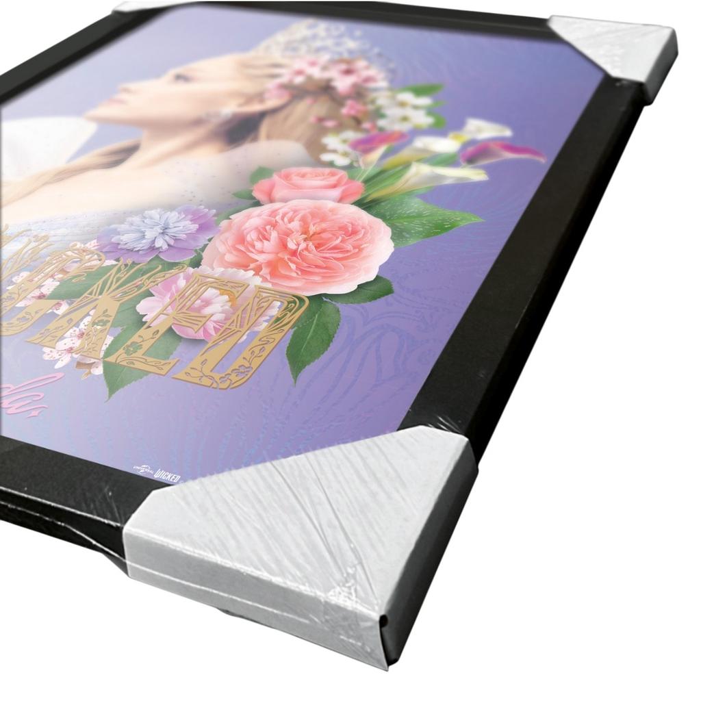 Wicked Glinda Flowers Framed Poster