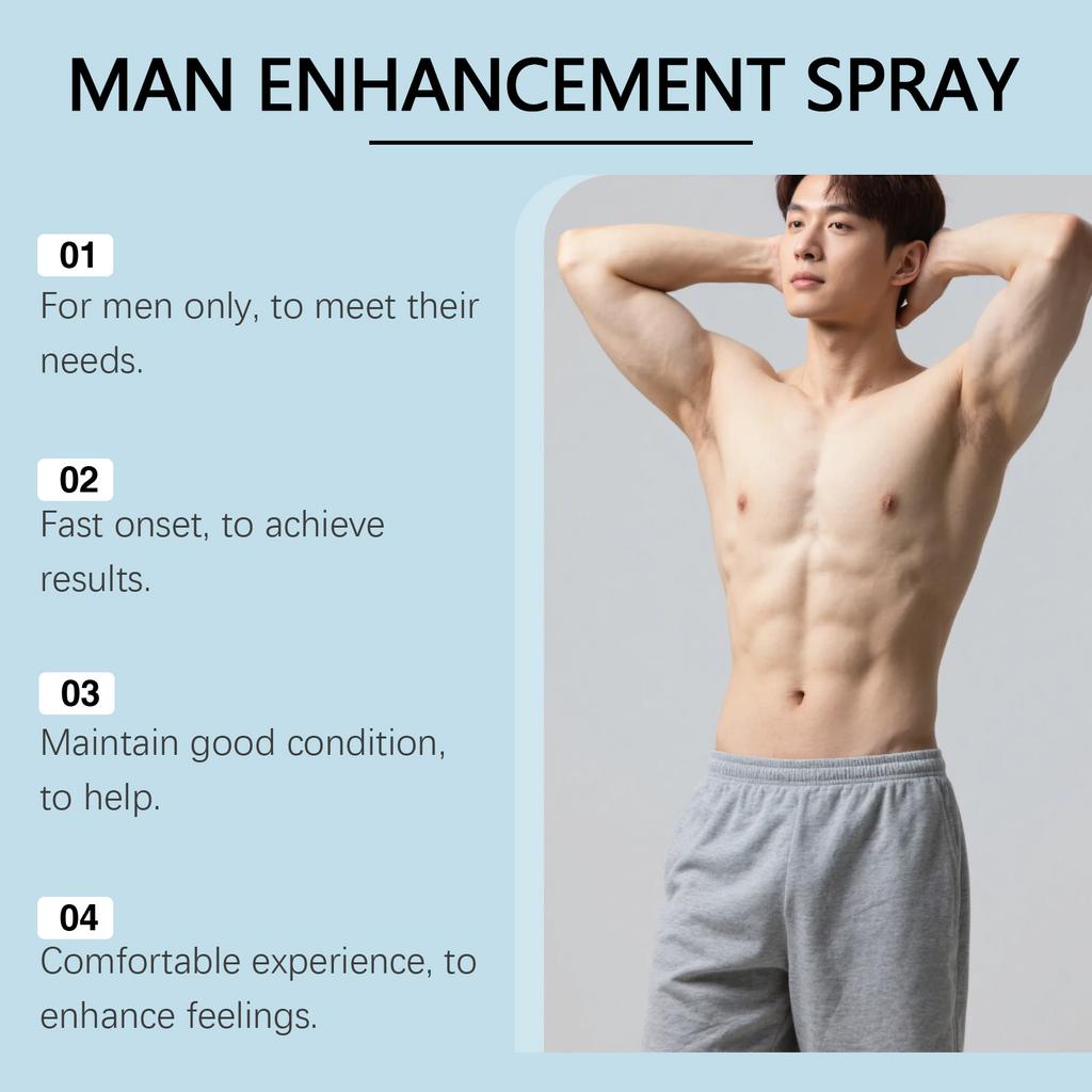 Men's Care Spray Gently Nourishes Men's Bodies, Making Them Feel Refreshed And Delicate, Enhancing Their Daily Condition,30ML