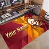 Personalized Crystal Velvet Carpet Galatasaray FC Pattern Non Slip Floor Rug